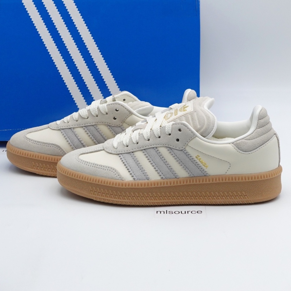 NEW adidas Originals Samba XLG Leather Sneakers JS4311 White